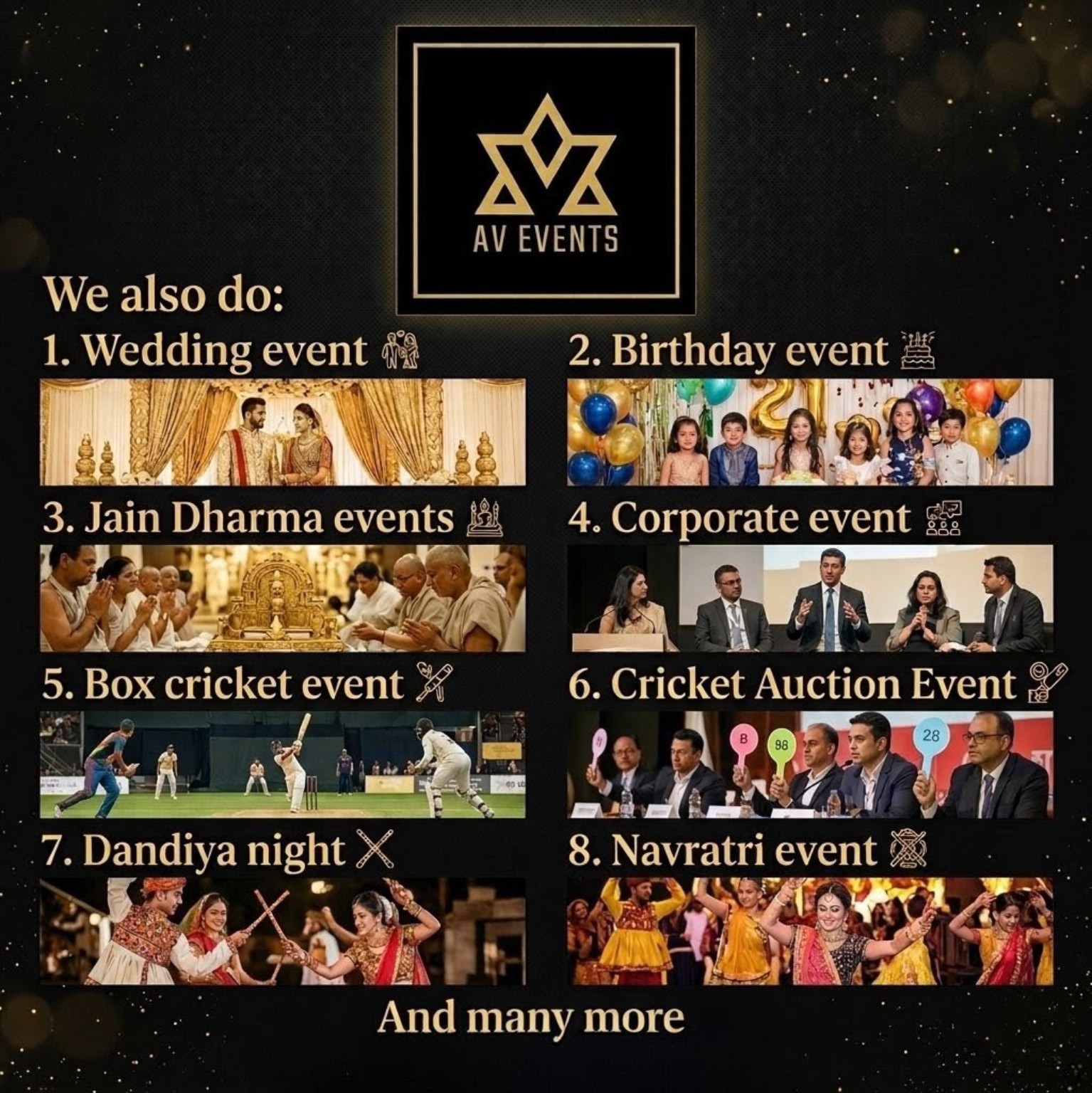AV Events services and event categories